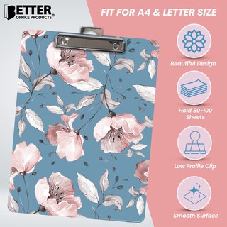 Foto 2 | Foto 2 | Portapapeles Better Office Products Vintage Floral A4 32 X 23 Cm - Venta Internacional.