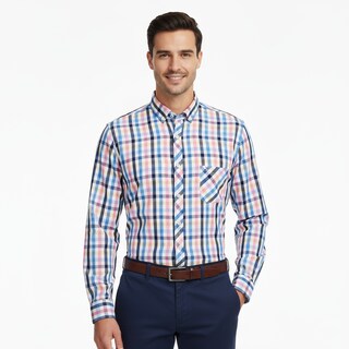 Foto 1 | Foto 1 | Camisa Michel Blanc Manga Larga De Cuadros Francia Multicolor