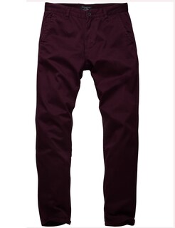 Foto 3 | Foto 3 | Pantalones Delgados Con Parte Delantera Plana Y Cónica Para Hombre Que Combinan Con El Rojo Vino 34 - Venta Internacional.