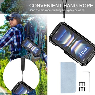 Foto 3 | Foto 3 | Funda Para Teléfono Celular Lunivop Iphone 16 6.1 Pulgadas Metal Resistente - Venta Internacional.