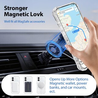 Foto 3 | Foto 3 | Funda De Teléfono Con Soporte Magnético Brillante Para Iphone 17 De 6.3 Pulgadas - Venta Internacional.