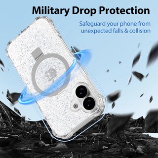 Foto 4 | Foto 4 | Funda De Teléfono Con Soporte Magnético Brillante Para Iphone 17 De 6.3 Pulgadas - Venta Internacional.