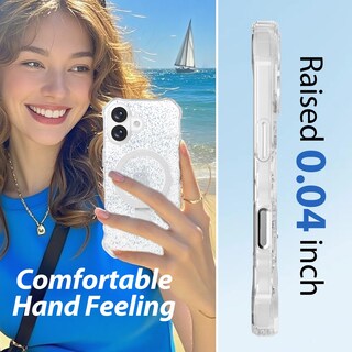 Foto 7 | Foto 7 | Funda De Teléfono Con Soporte Magnético Brillante Para Iphone 17 De 6.3 Pulgadas - Venta Internacional.