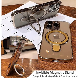 Foto 3 | Foto 3 | Funda De Teléfono Zinlyuen Con Anillo Magnético Con Soporte Para Iphone 16 Pro Max - Venta Internacional.