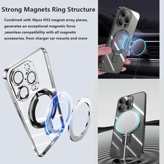 Foto 4 | Foto 4 | Funda De Teléfono Zinlyuen Con Anillo Magnético Con Soporte Para Iphone 16 Pro Max - Venta Internacional.