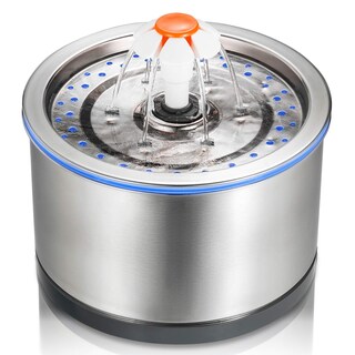Foto 1 | Foto 1 | Fuente De Agua Cat Ipettie Led De Acero Inoxidable De 2 5 L - Venta Internacional.