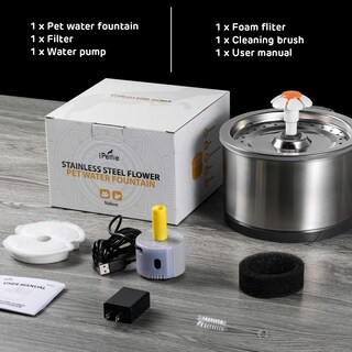 Foto 2 | Foto 2 | Fuente De Agua Cat Ipettie Led De Acero Inoxidable De 2 5 L - Venta Internacional.