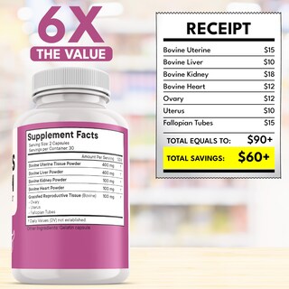 Foto 5 | Foto 5 | Suplemento Nutricional New Age Beef Organ Para Mujer 120 Cápsulas - Venta Internacional.