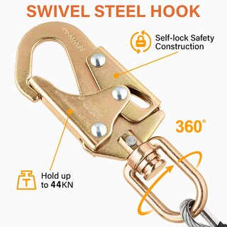 Foto 3 | Foto 3 | Protección Contra Caídas Para Árboles Trepadores Arboristas Abatibles Acero 2 4 M - Venta Internacional.