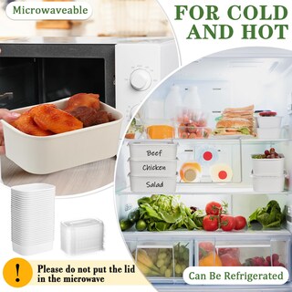 Foto 5 | Foto 5 | Paquete De 50 Cuencos De Papel Rectangulares Desechables Maxdot 740 Ml - Venta Internacional.