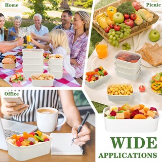 Foto 6 | Foto 6 | Paquete De 50 Cuencos De Papel Rectangulares Desechables Maxdot 740 Ml - Venta Internacional.