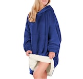 Sudadera Cobija con Capucha Afelpada Azul