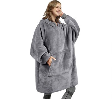 Foto 1 | Foto 1 | Pijama Afelpada con Capucha Gris