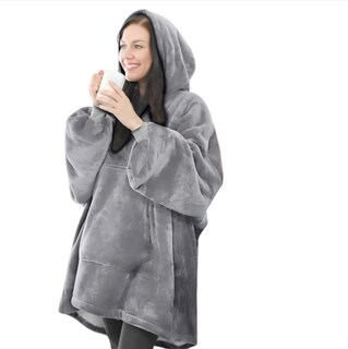 Foto 3 | Foto 3 | Pijama Afelpada con Capucha Gris