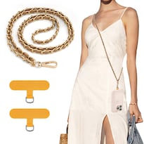 Cadena Metálica Antirrobo Timovo Para Teléfono 120 Cm Color Caqui - Venta Internacional.