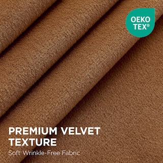 Foto 2 | Foto 2 | Cortinas Joydeco De Terciopelo Térmico Marrón Dorado 132 X 244 Cm - Venta Internacional.