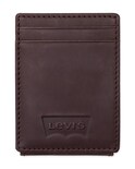 Tarjetero Con Bolsillo Frontal Magnético Wallet Levi's Para Hombre Color Marrón - Venta Internacional.