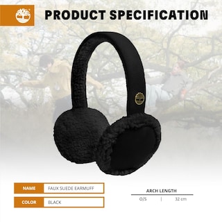 Foto 5 | Foto 5 | Orejeras Timberland Para Mujer De Gamuza Sintética Ajustables Color Negro - Venta Internacional.