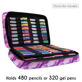 Foto 7 | Foto 7 | Estuche Para Lápices Youshares 40x28x10 Cm 480 Ranuras Marble Purple - Venta Internacional.