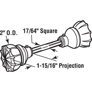 Foto 2 | Foto 2 | Pomos De Puerta Prime-line E 28315 Vidrio Estriado Y Embutido Níquel Satinado - Venta Internacional.