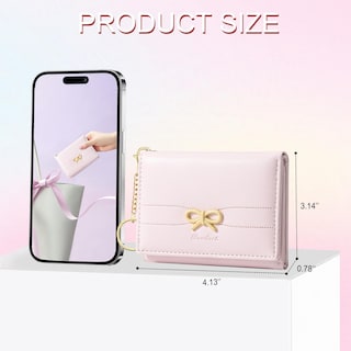 Foto 2 | Foto 2 | Billetera Sunwel Fashion Con Bonito Lazo En Forma De Coqueta Rosa Para Mujer - Venta Internacional.