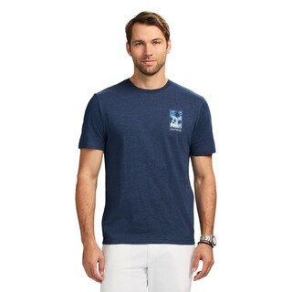 Foto 1 | Foto 1 | Camisa Izod Saltwater De Manga Corta Azul Medieval - Venta Internacional.