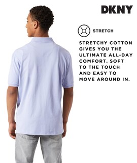 Foto 5 | Foto 5 | Polo Dkny Para Hombre Corte Moderno Secado Rápido Color Lavanda - Venta Internacional.