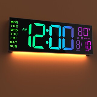 Foto 1 | Foto 1 | Reloj De Pared Jall 16 Grande Digital Con Mando A Distancia Rgb - Venta Internacional.