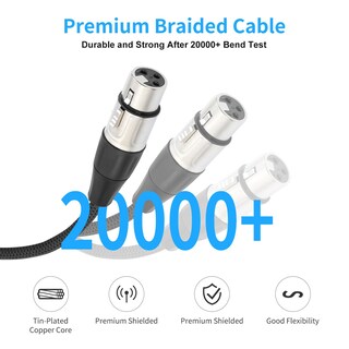 Foto 4 | Foto 4 | Cable Divisor Xlr Devinal Balanceado Hembra A Doble Macho De 1 5 M - Venta Internacional.