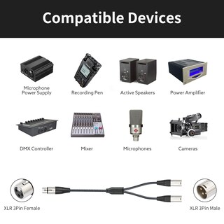 Foto 5 | Foto 5 | Cable Divisor Xlr Devinal Balanceado Hembra A Doble Macho De 1 5 M - Venta Internacional.