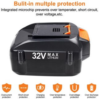 Foto 5 | Foto 5 | Batería Dongpucun De 32v 3.5ah De Litio Para Herramientas Worx - Venta Internacional.