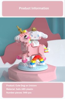 Foto 2 | Foto 2 | Bloques De Construcción Auhora White Puppy 6033 Con 949 Piezas - Venta Internacional.