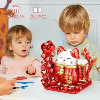Foto 4 | Foto 4 | Juego De Bloques De Construcción Bdxejv Lucky Cat Con 868 Piezas Para Niños Y Adultos - Venta Internacional.