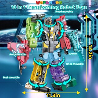 Foto 3 | Foto 3 | Robots Con Números Hopandos Transforming Toy Para Niños De 3 A 8 Años - Venta Internacional.