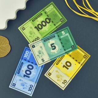 Foto 6 | Foto 6 | Juego De Mesa Play Money Queensell Monopoly 480 Piezas 60 Billetes - Venta Internacional.