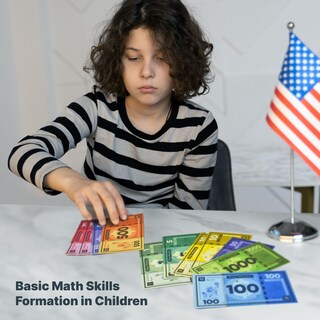 Foto 7 | Foto 7 | Juego De Mesa Play Money Queensell Monopoly 480 Piezas 60 Billetes - Venta Internacional.