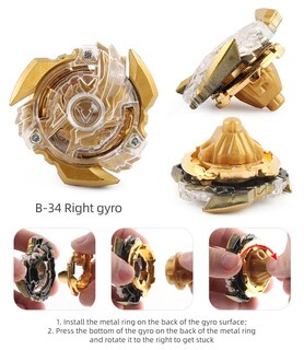 Foto 7 | Foto 7 | Set De Juego Battling Top Burst Launcher Daoyehsy Con 12 Camisetas - Venta Internacional.