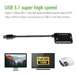 Foto 2 | Foto 2 | Adaptador Mhl C Port Hdmi A Hdtv 1080p Para Dispositivos Android - Venta Internacional.