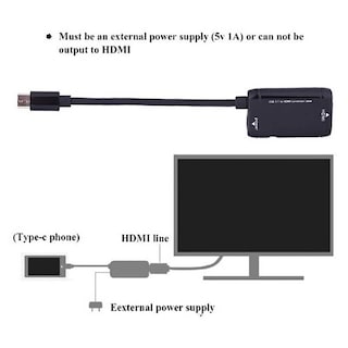 Foto 3 | Foto 3 | Adaptador Mhl C Port Hdmi A Hdtv 1080p Para Dispositivos Android - Venta Internacional.