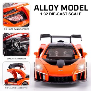 Foto 3 | Foto 3 | Coche Fundido A Presión Flykirin Fast & Furious 1:32 Mclaren Senna Orange - Venta Internacional.