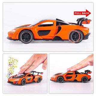 Foto 5 | Foto 5 | Coche Fundido A Presión Flykirin Fast & Furious 1:32 Mclaren Senna Orange - Venta Internacional.