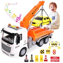 Camión De Remolque Para Niños Mscredse 11 Con Sonido Y Luz De Coche De Carreras - Venta Internacional.