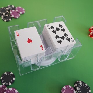 Foto 6 | Foto 6 | Bandeja Giratoria Para Cartas Dnb 6 Cubiertas Plástico Soporte Para Canasta - Venta Internacional.