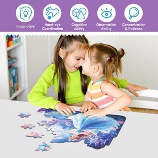 Foto 4 | Foto 4 | Puzles De Suelo Elx Princess & Castle 54 Piezas Para Niños De 4 A 6 Años - Venta Internacional.