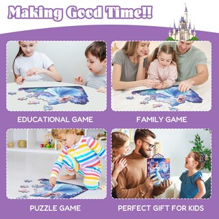 Foto 6 | Foto 6 | Puzles De Suelo Elx Princess & Castle 54 Piezas Para Niños De 4 A 6 Años - Venta Internacional.