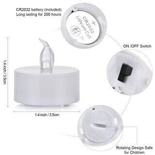 Foto 5 | Foto 5 | Vela De Té Biyanuo Led Sin Llama Paquete De 150 Unidades Color Rojo Parpadeante - Venta Internacional.