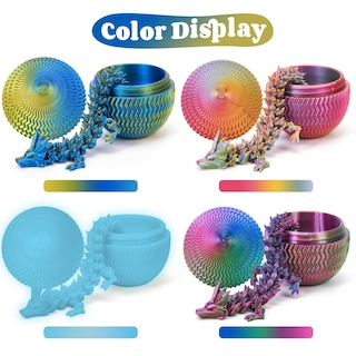 Foto 3 | Foto 3 | Juego De 4 Cestas De Pascua Impresas En 3d Con Forma De Huevo De Dragón Tboline - Venta Internacional.