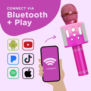 Foto 2 | Foto 2 | Micrófono De Karaoke Move2play Kids Con Pegatinas Y Bluetooth - Venta Internacional.