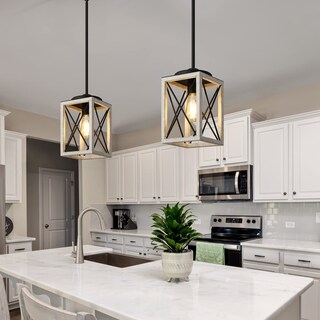 Foto 4 | Foto 4 | Lámpara Colgante Dewenwils De Metal Con Acabado Granulado De Madera 48 Cm - Venta Internacional.