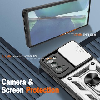 Foto 2 | Foto 2 | Funda Para Teléfono Celular Atump Note 20 5g De 6.7 Pulgadas A Prueba De Golpes Plateada - Venta Internacional.